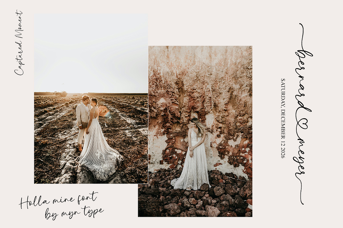 Holla Mine - Heart Swash Script Font, a Handwritten Font by Myn Type (Photo 8 of 12)