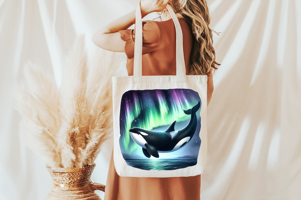 Watercolor Orca Clipart, an Illustration by Pixels.Craft (Photo 4 of 7)