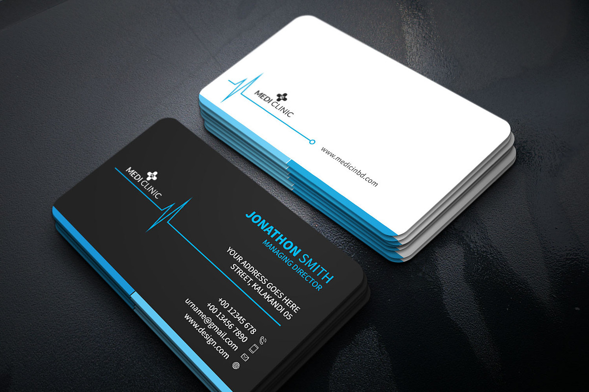 Medical Business Card, a Business Card Template by DesignGhar (Photo 1 of 6)