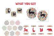 Wild Animals folk art set, a Graphic by ComelyPics Shop (Thumbnail 2 of 10)