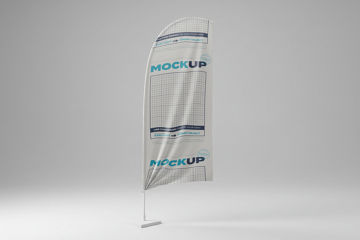 Multipurpose Flags and Banners Mocku, a Product Mockup by Luuqas Design (Photo 4 of 9)