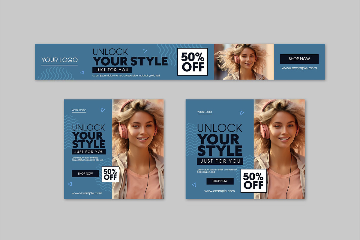 Fashion Collection Launch Web Banner, a Templates & Theme by studiogstock (Photo 2 of 3)