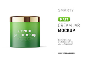 Matte jar mockup