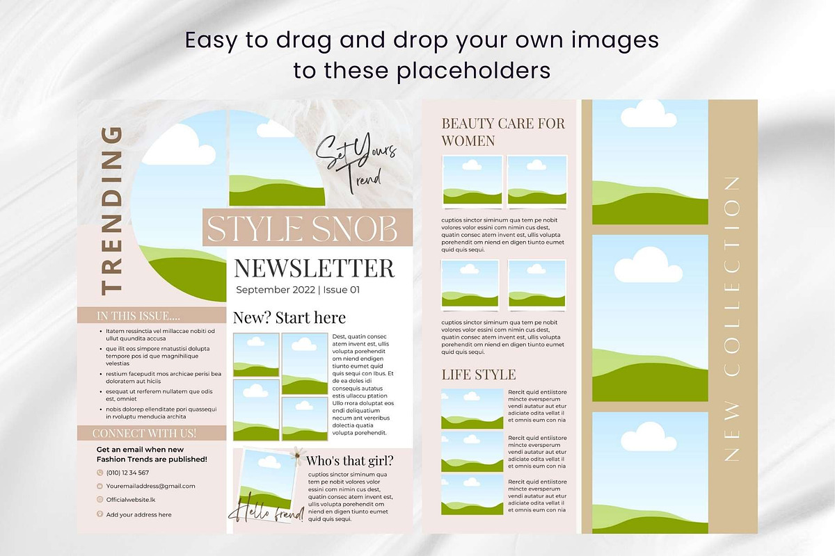 Canva Newsletter Template Cosmetics, an Email Template by PixelCraft (Photo 10 of 15)