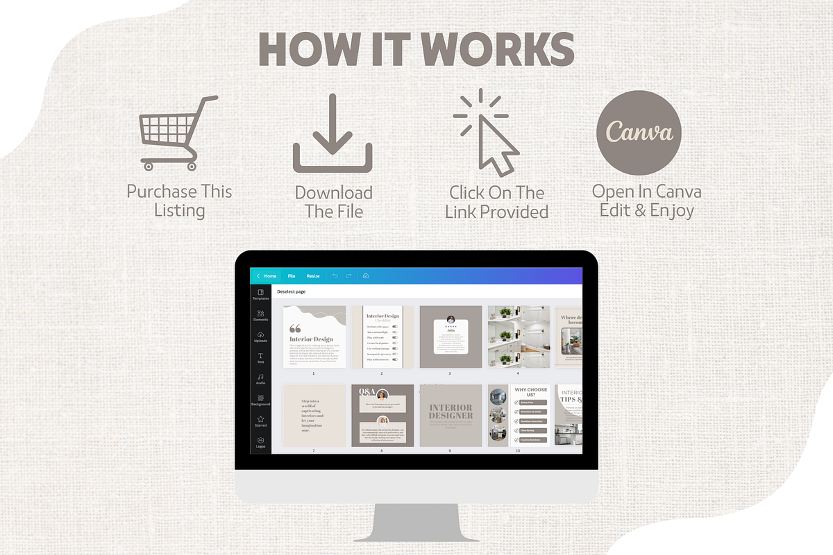 Interior Design Instagram Templates, a Social Media Template by EliteMatidi (Photo 8 of 9)