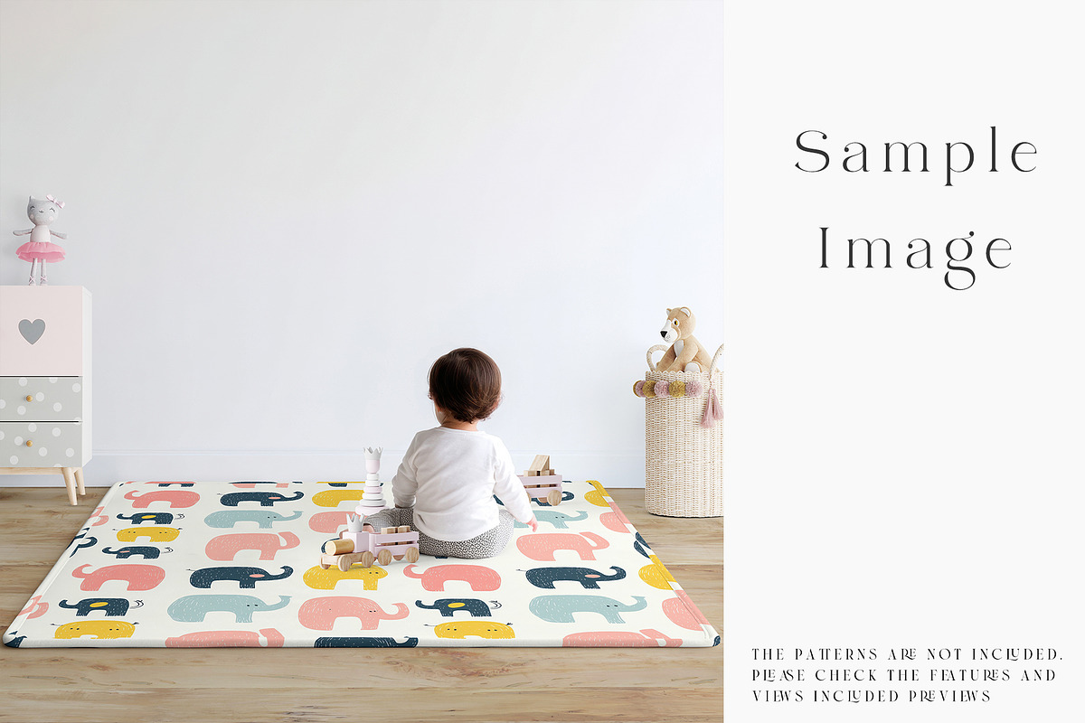 Baby Playmat Mockups 2 Shapes, a Product Mockup by mock-ups (Photo 8 of 50)