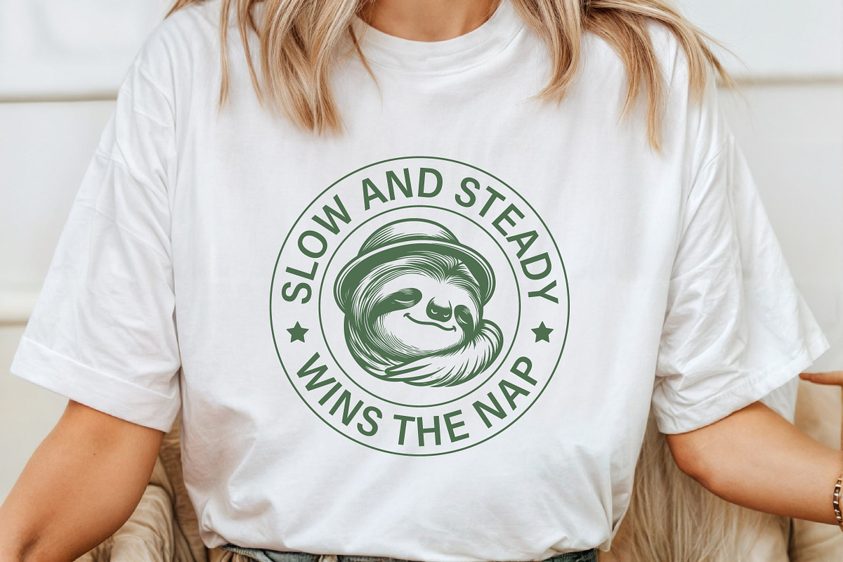 Funny Sloth Quote Chill Design, an Illustration by Pixels.Craft (Photo 4 of 7)