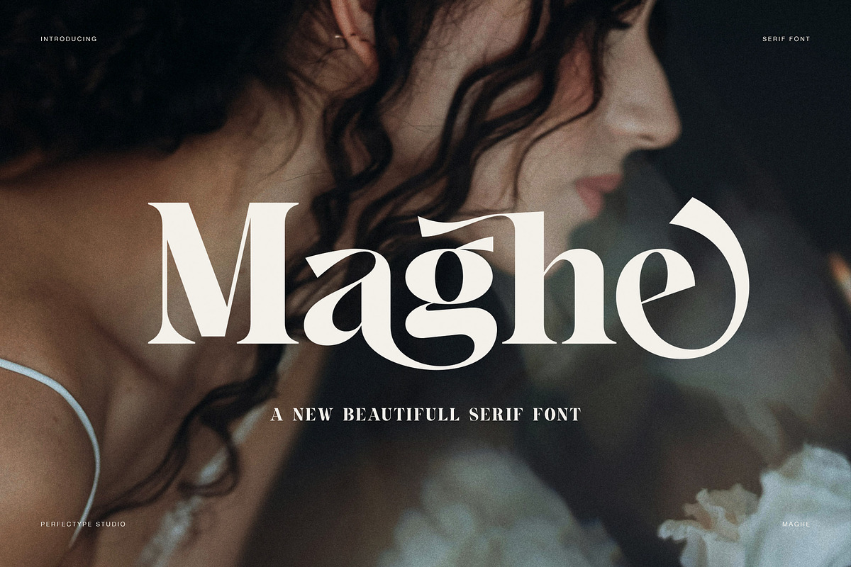 Maghe Elegant Modern Serif Font, a Serif Font by Perfectype (Photo 1 of 8)