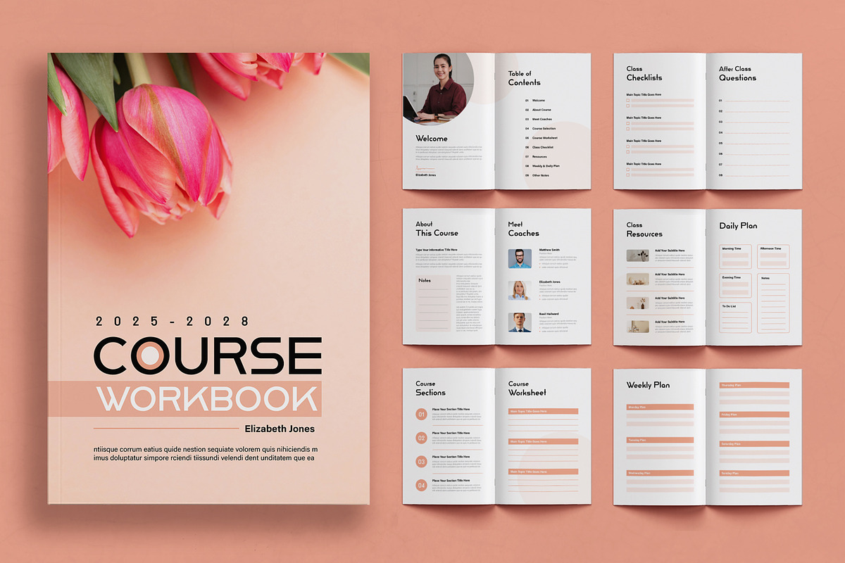 Course Workbook Template, a Brochure Template by ContestDesign (Photo 1 of 4)