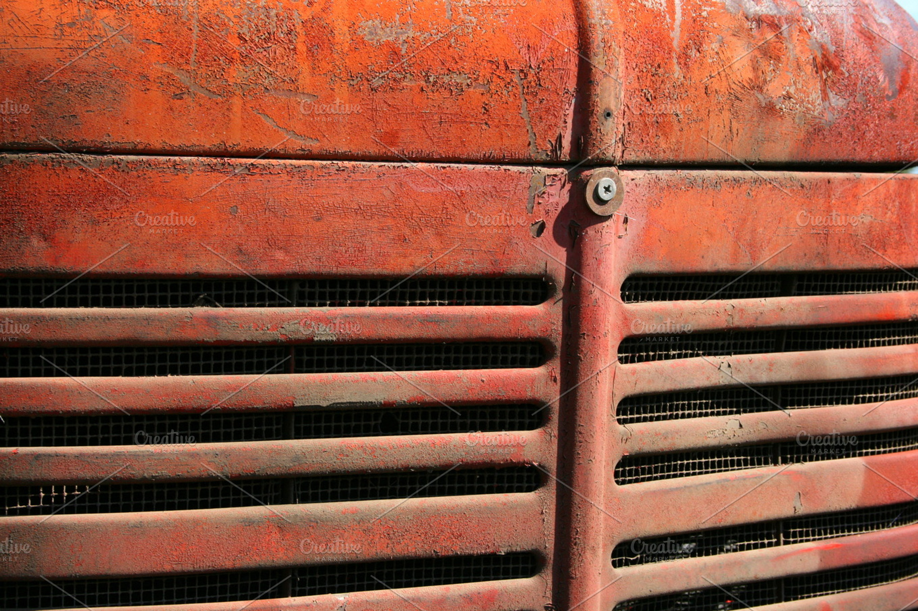 Old red tractor 1 stock photo containing red and tractor, a Transportation Photo by Lucky Girl Creative