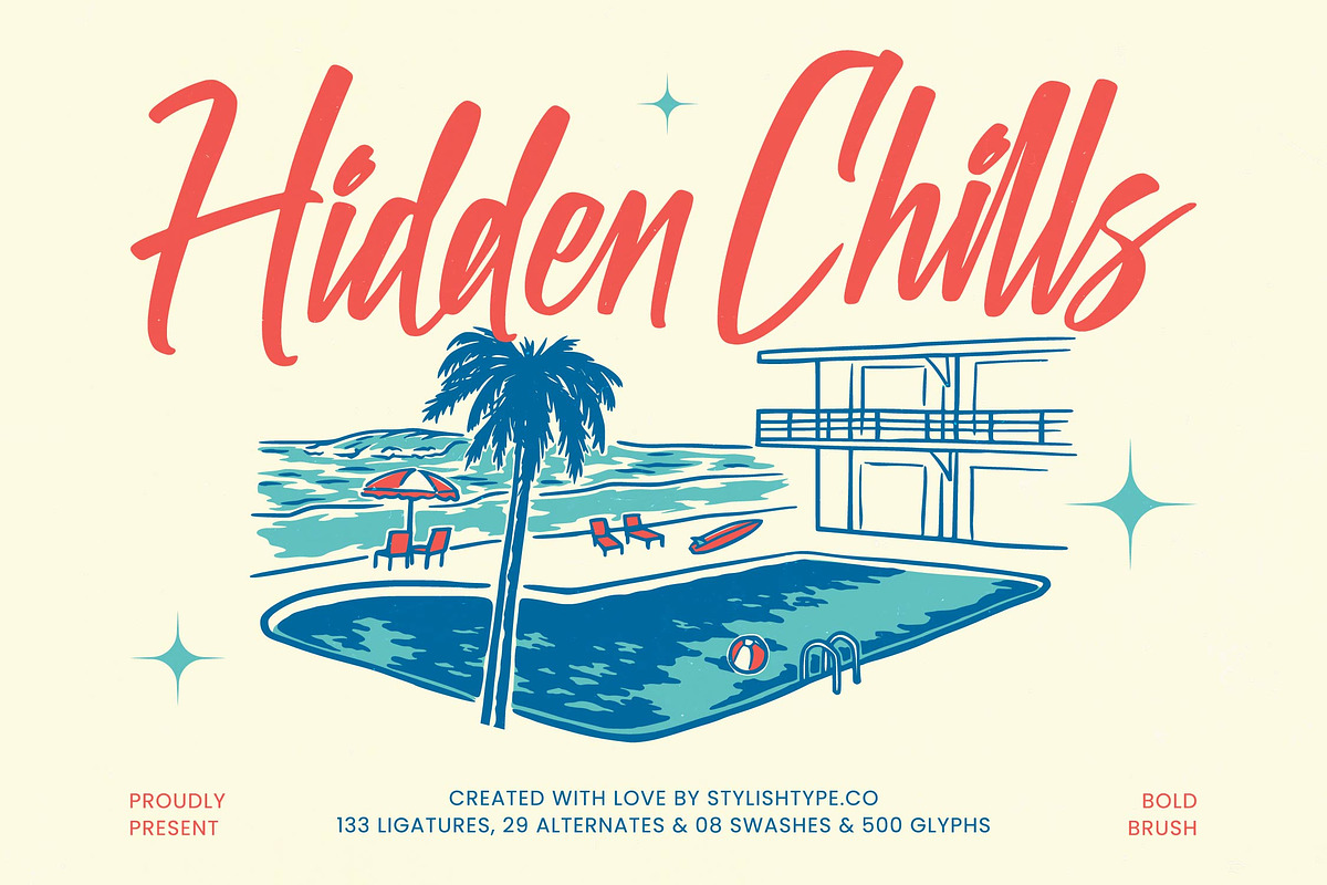 Hidden Chills Bold Brush Font, a Script Font by stylishtype.co (Photo 1 of 19)