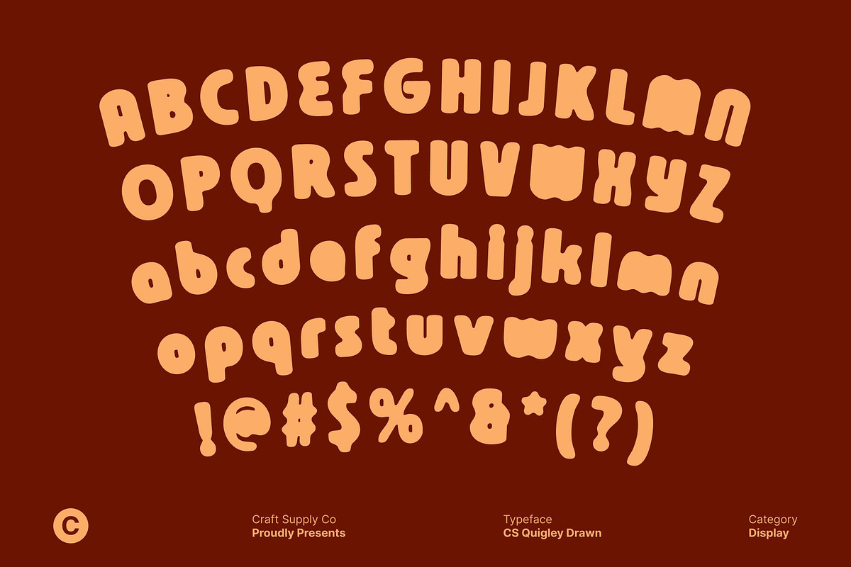 CS Quigley Drawn, a Sans Serif Font by Craft Supply Co. (Photo 8 of 8)