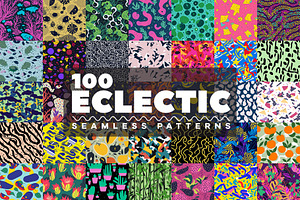 100 Eclectic Vibrant Patterns