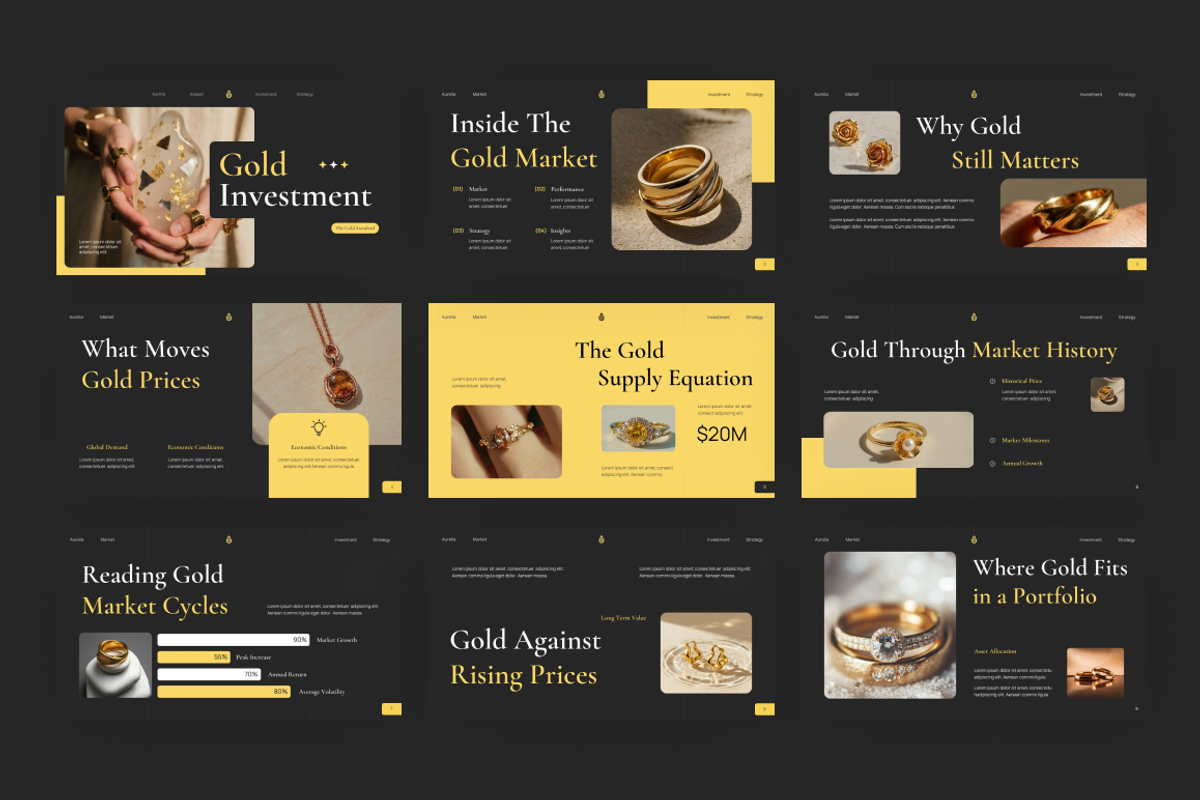 Gold Investment Keynote, a Presentation Template by Loin Studio (Photo 3 of 4)