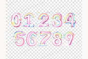 Rainbow Alphabet Clipart, a Decorative Illustration by GlamArtZhanna (Thumbnail 7 of 7)