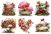 Whimsical Spring Signpost Clipart, an Illustration by Daily.Designs (Thumbnail 3 of 8)