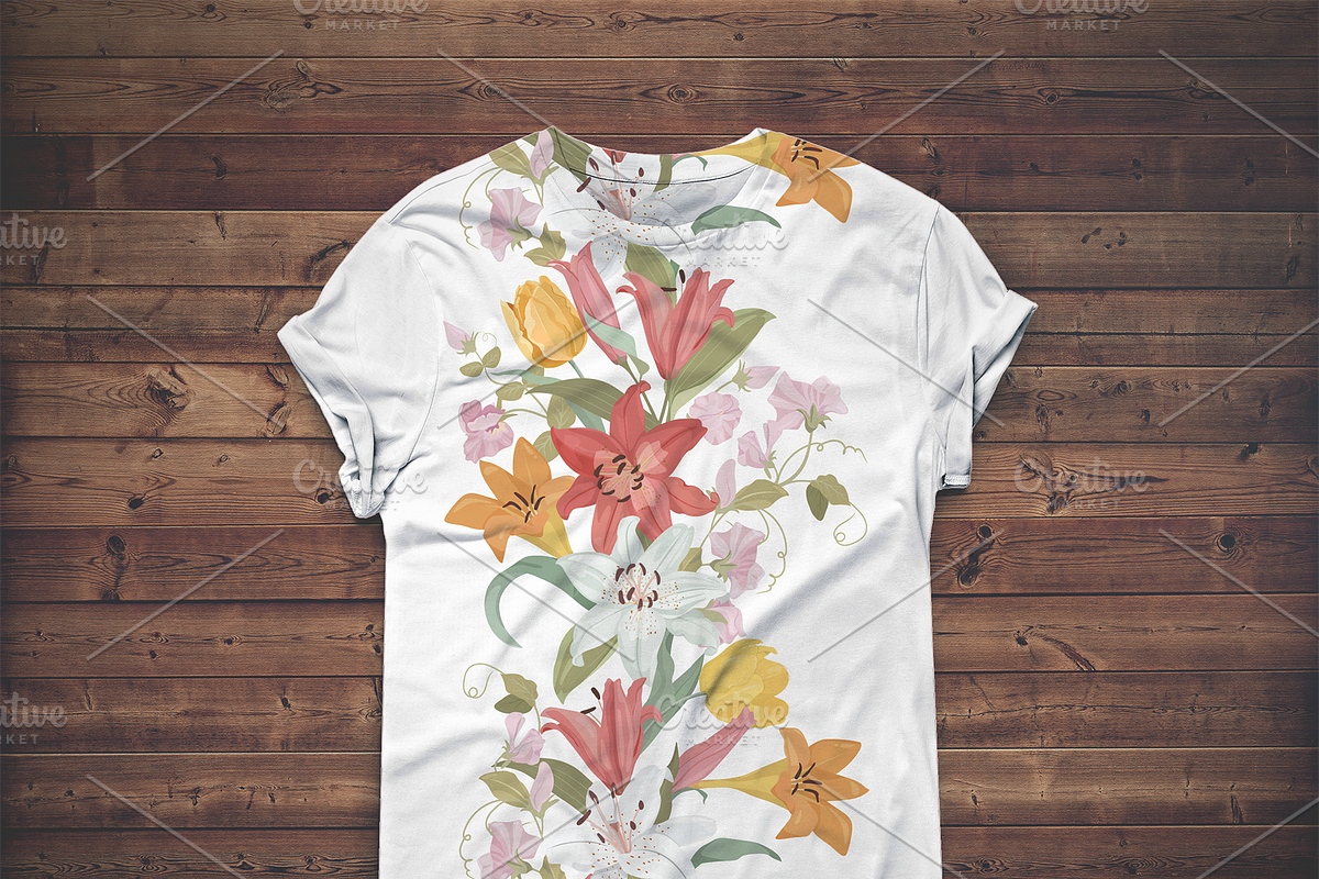 A collection of floral patterns, a Pattern Graphic by artdemidova (Photo 6 of 9)