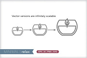 Minimal relaxation icons, an Outline Icon by Picture Window (Thumbnail 4 of 5)