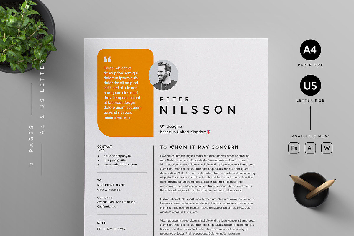 Resume/CV, a Resume Template by Reuix Studio (Photo 2 of 5)