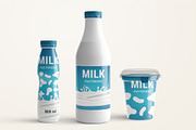 Fresh Milk Glass Bottle Mockup Set, a Product Mockup by PSD Market (Thumbnail 14 of 20)