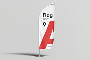 Feather Flag Mockup, an Advertising Mockup by zippypixelstudio (Thumbnail 8 of 8)