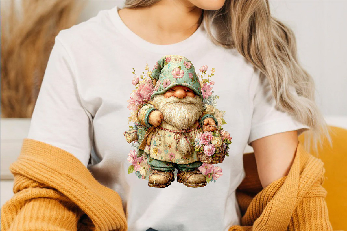Whimsical Spring Gnome Clipart Bundl, an Illustration by SVGArt (Photo 2 of 7)
