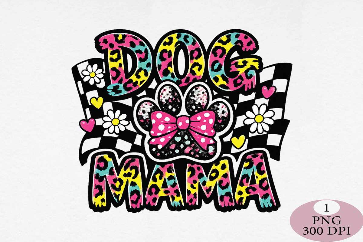 Retro Dog Mama Png, Coquette Bow Dog, an Illustration by Daily.Designs (Photo 1 of 5)