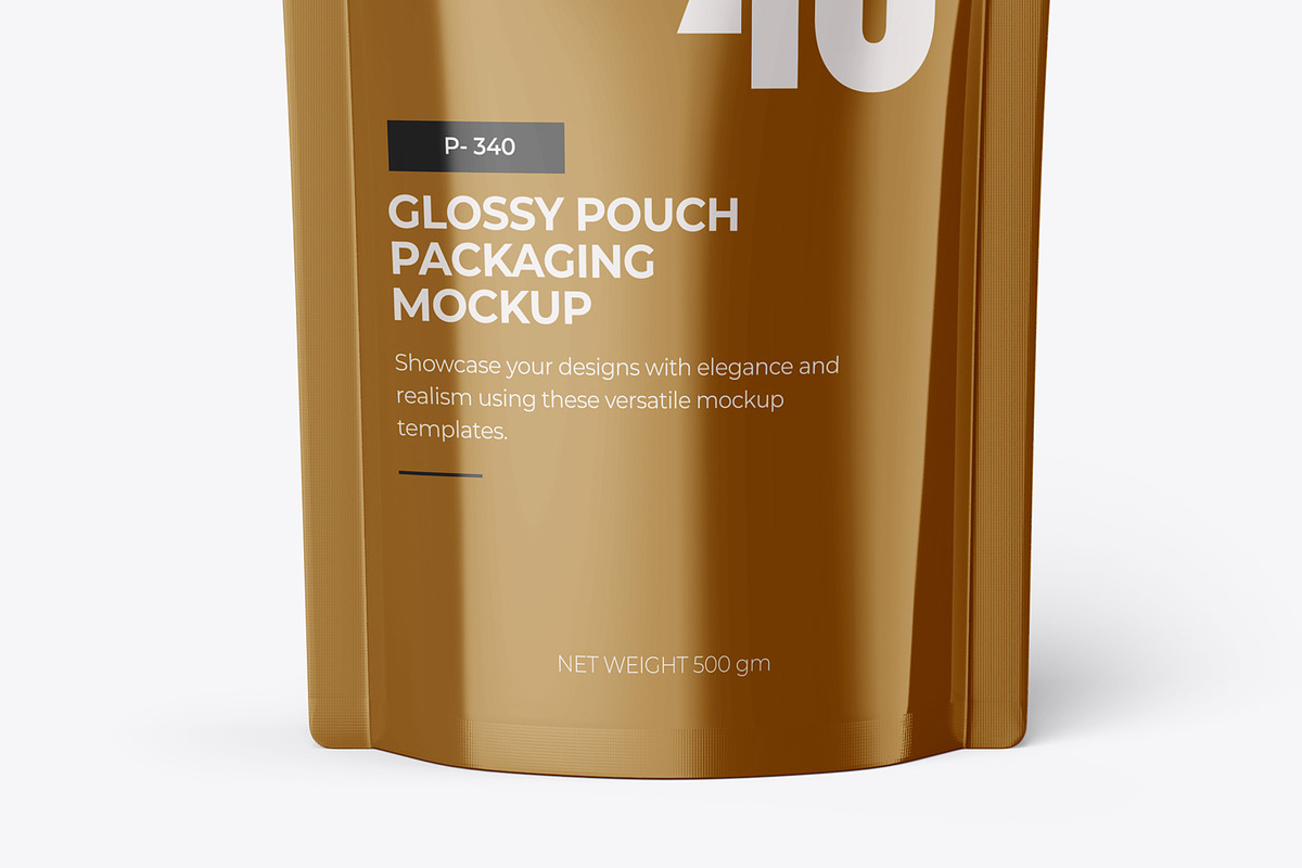 Glossy Pouch Packaging Mockup, a Cups & Container Mockup by Ram Studio LLC (Photo 3 of 5)