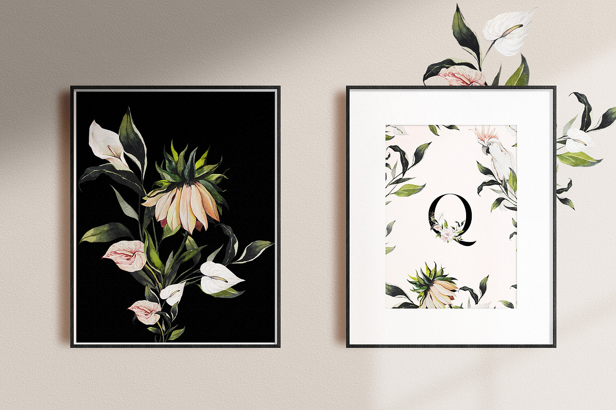 TROPICAL PARADISE-watercolor set, an Object Graphic by Natalia Tugova (Photo 5 of 17)
