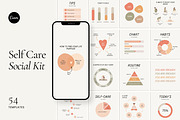 Self-Care Instagram Template - Canva, a Social Media Template by Willoe Studio (Thumbnail 1 of 11)