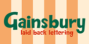 Gainsbury, a Sans Serif Font by One Eyed Squid (Thumbnail 1 of 6)