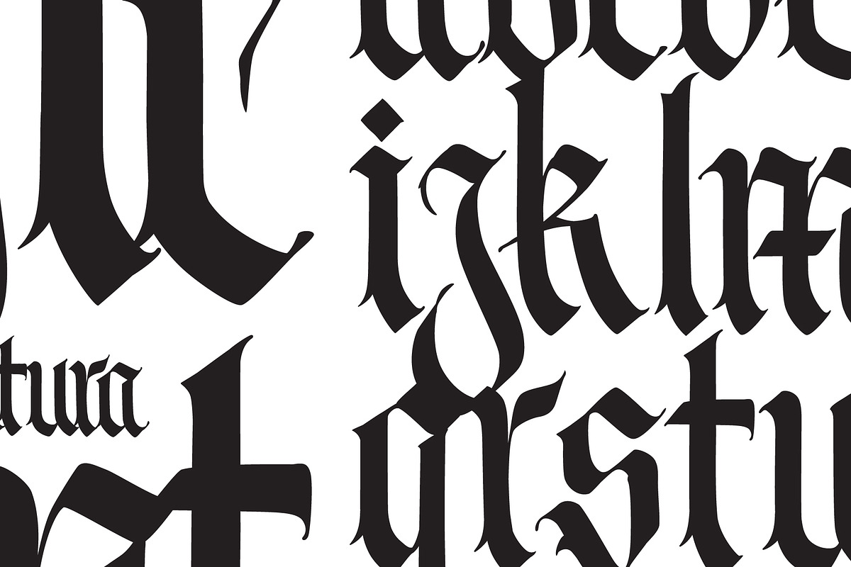 Gothic font 04, a Blackletter Font by GeekClick (Photo 9 of 9)