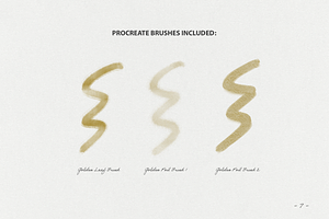 Gold Foil & Glitter Procreate Kit