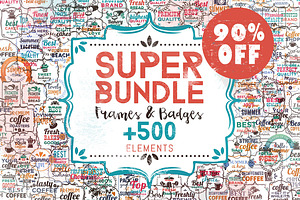 90% OFF Super Bundle Frames & Badges