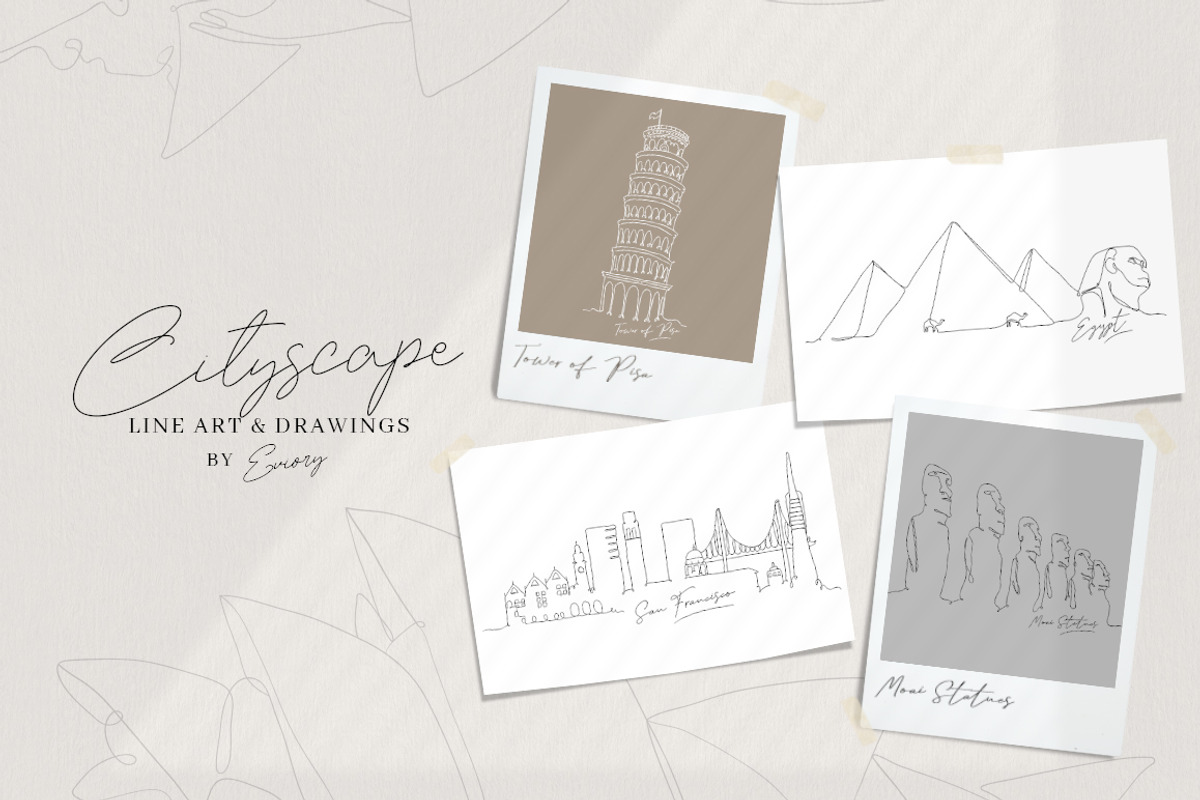 BUNDLE Line Art and illustrations, a Decorative Illustration by Eviory (Photo 17 of 28)