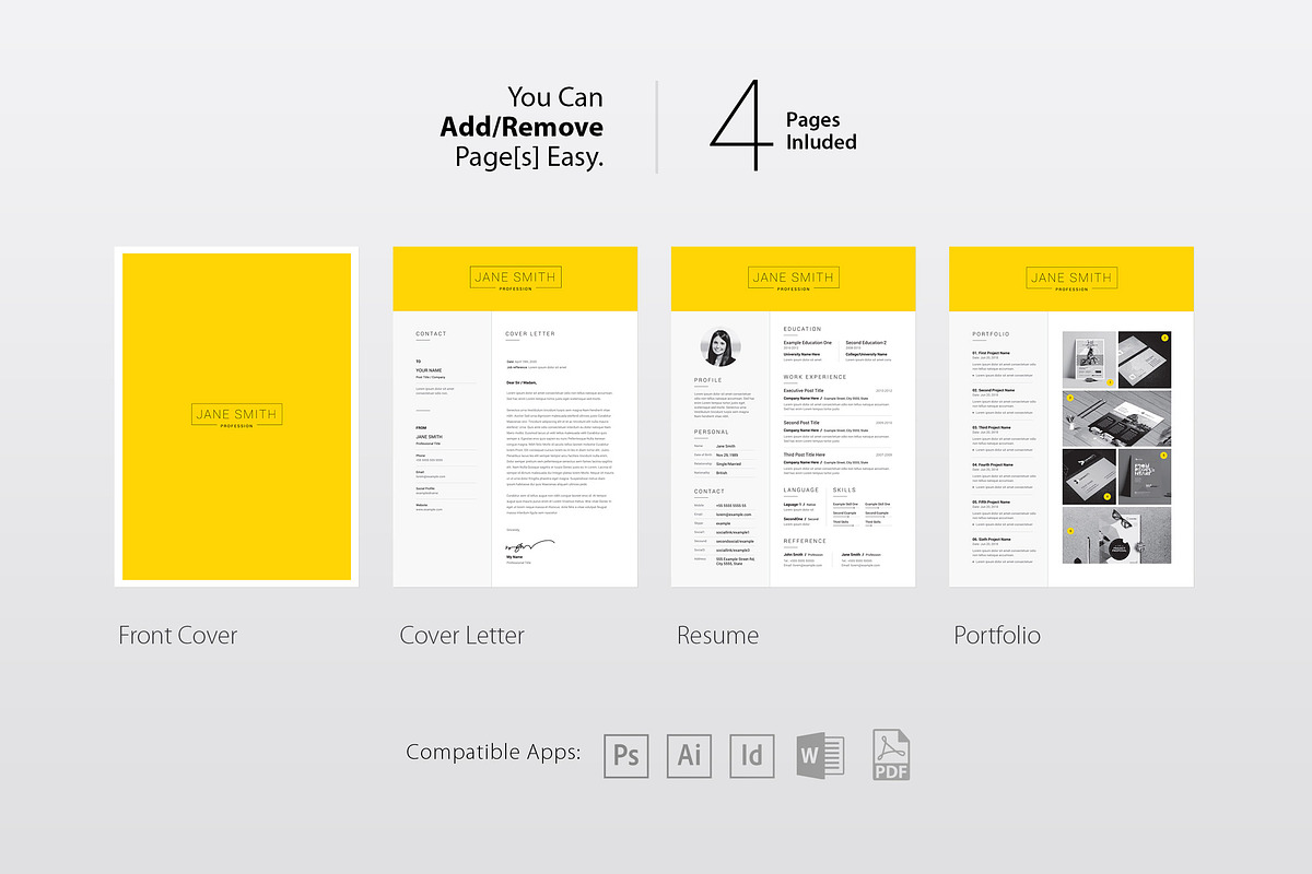 Clean Resume / CV preview 7