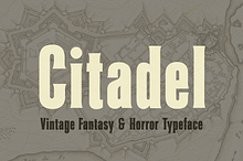 Citadel Fantasy Game Font