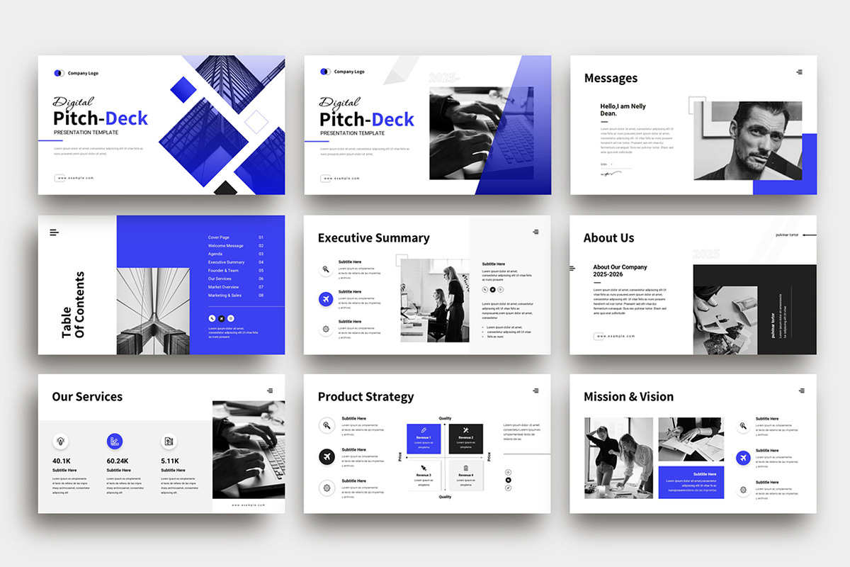 Business Pitch Deck Presentation, a Presentation Template by Dream-Lab (Photo 2 of 4)