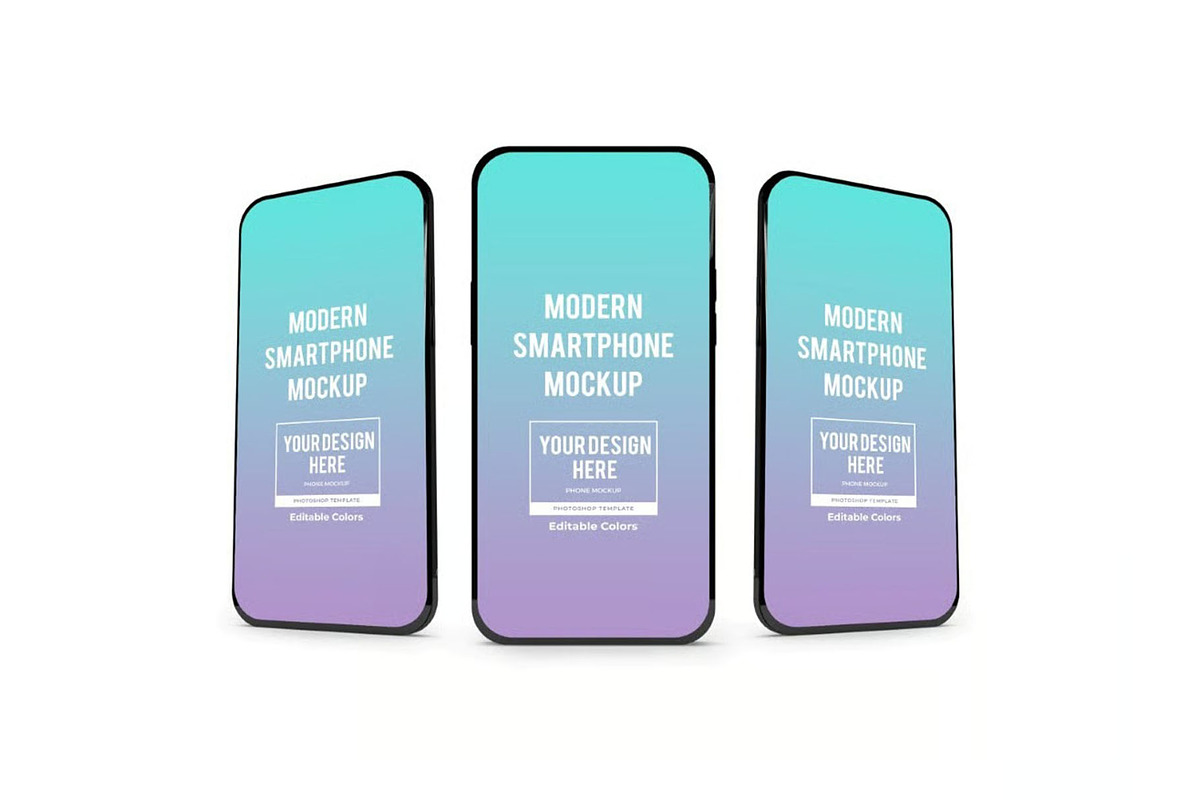 Modern Smartphone Mockup Template, an Android Mockup by DesignRushMarket (Photo 11 of 11)