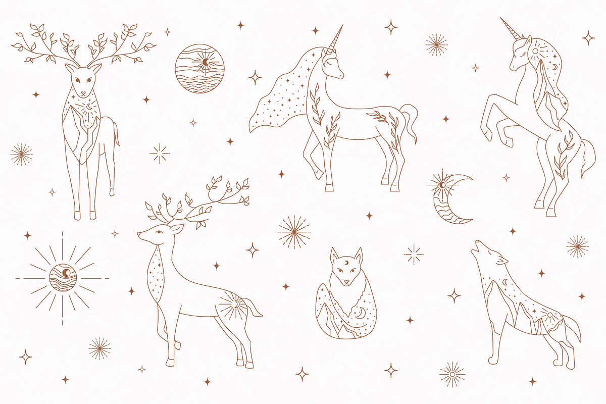 AESTHETIC MAGIC BUNDLE, a Decorative Illustration by roskque (Photo 7 of 69)