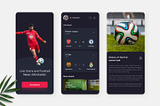 Jonli - Soccer Live Score App, an UI Kit Template by Panen Creative (Thumbnail 2 of 3)