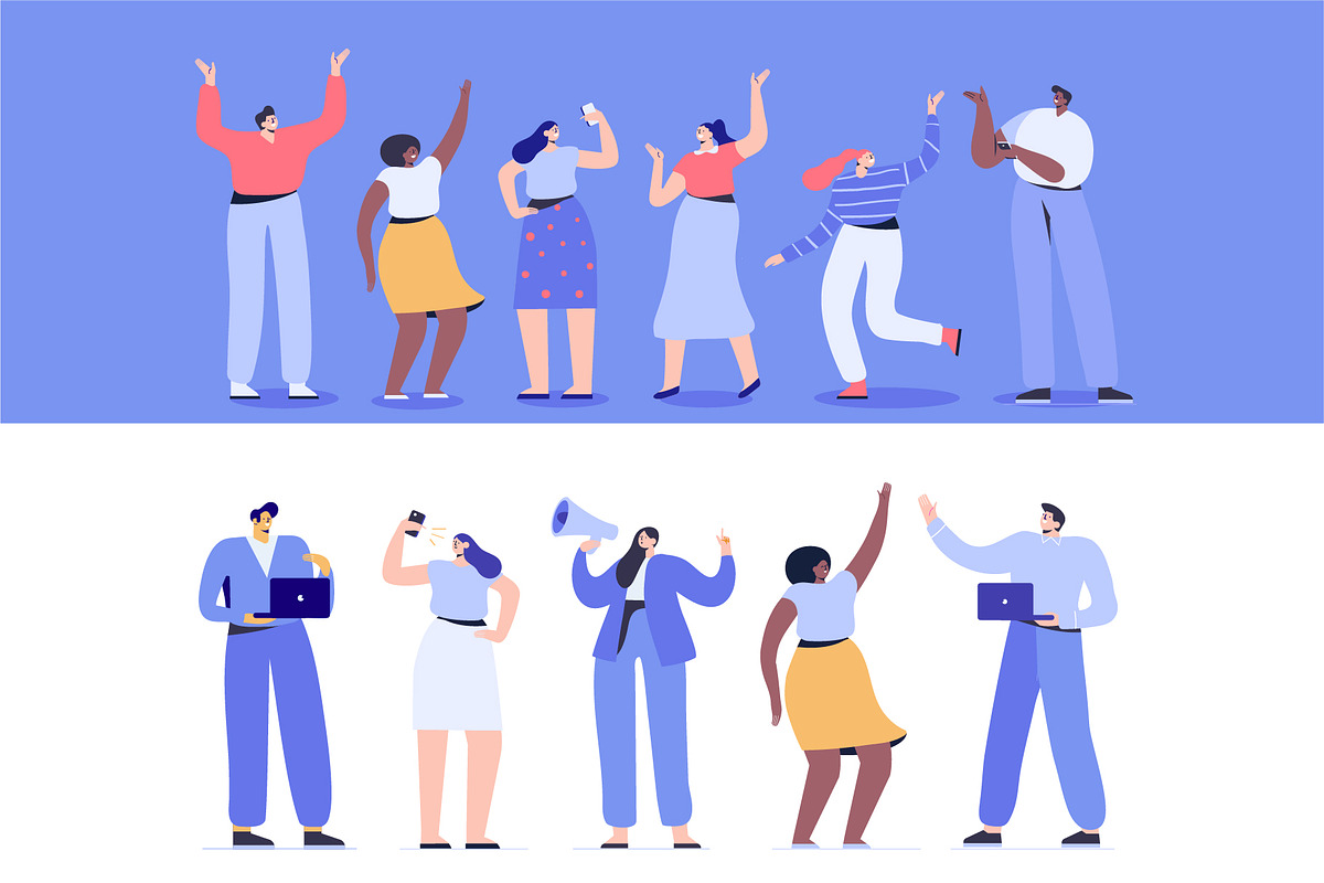 Big Vector set of people characters, a Person Illustration by Vector_Art (Photo 24 of 25)