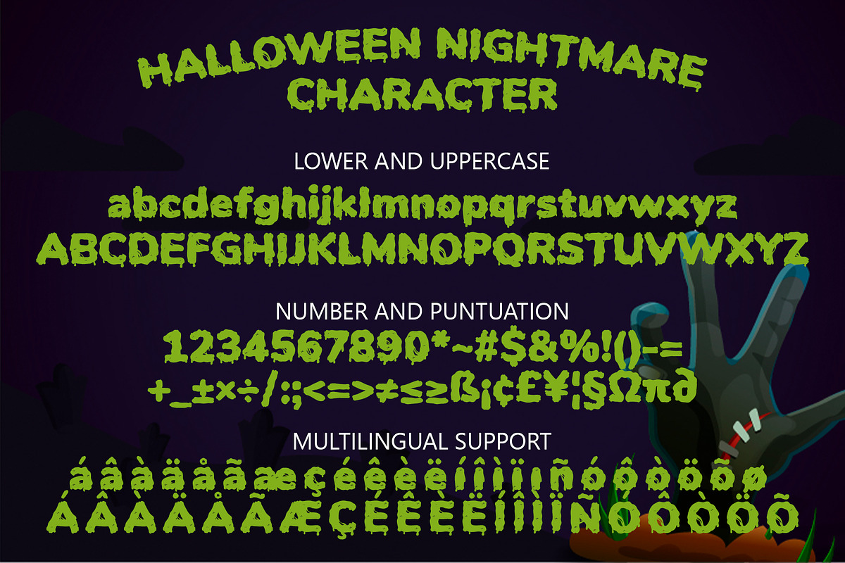 Halloween Nightmare - Spooky Display, a Font by Wellscript Studio (Photo 6 of 6)
