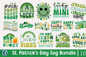 St Patrick's Retro Day Svg Bundle