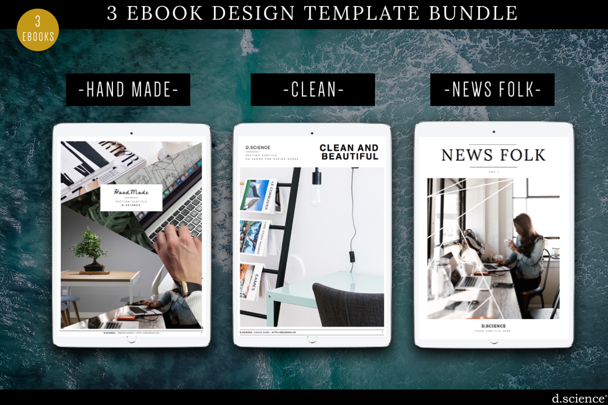 14 Ebook Super Bundle | 90% OFF!, a Magazine Template by Template Monkey @dscience (Photo 10 of 26)