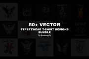 50 Streetwear T-Shirt Designs Bundle, an Object Graphic by Pries Studio (Thumbnail 2 of 4)