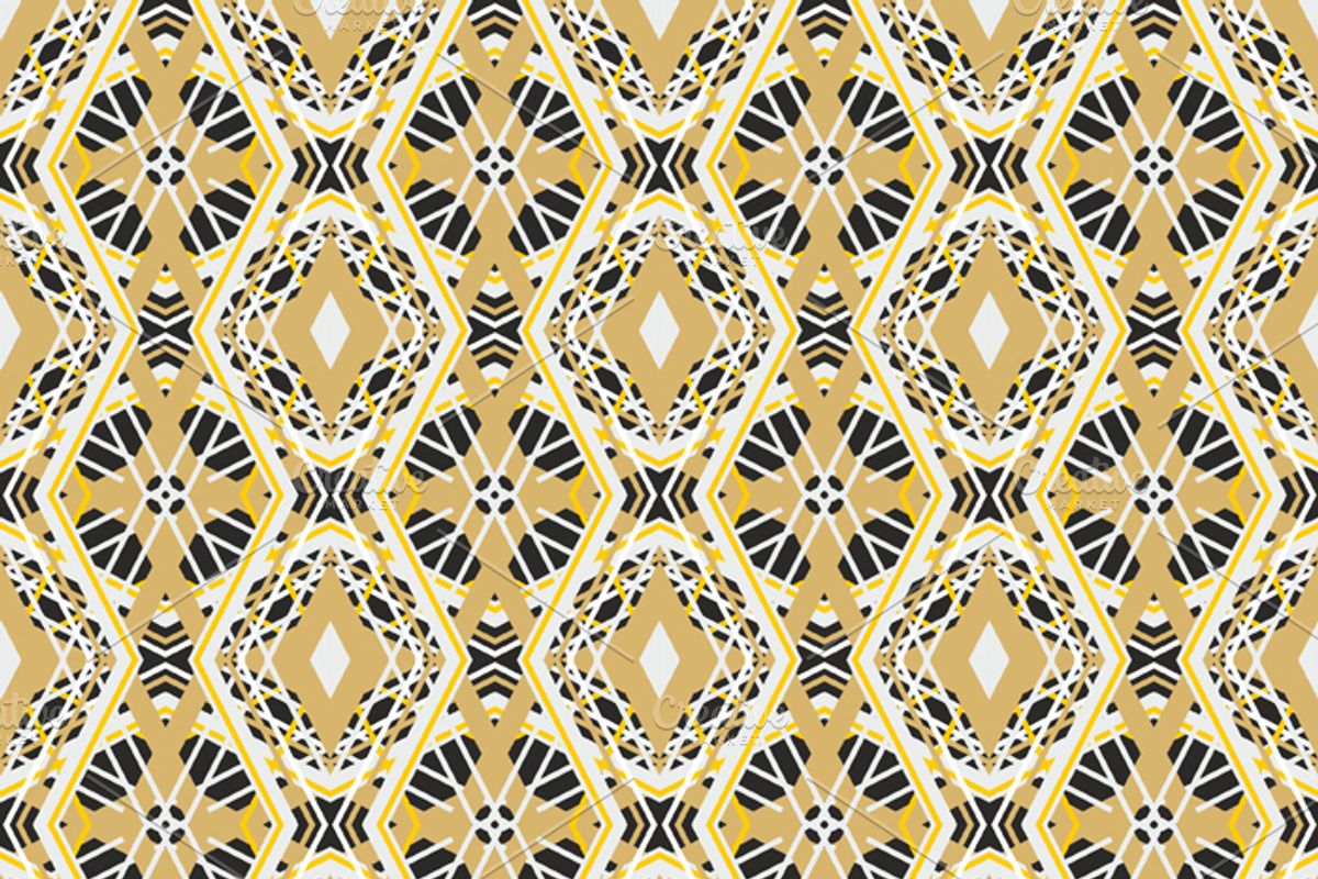 Set of seamless geometric patterns preview 3