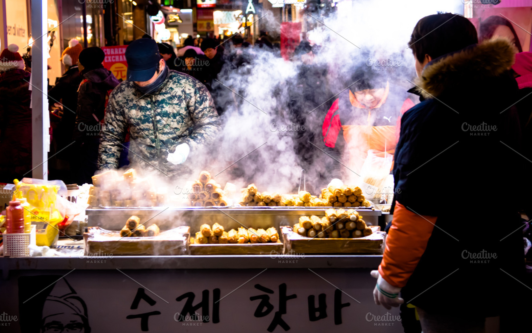 Street food in south korea featuring architecture, asia, and asian, a Person Photo by PeoGeo Studio
