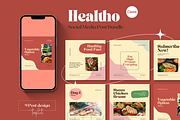 Healtho -Social Media Template Canva, a Social Media Template by Ibrahima_Studio (Thumbnail 1 of 5)