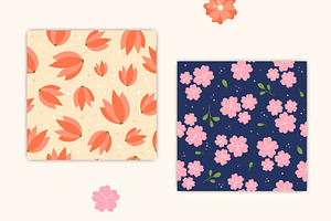 Flowers PNG Clipart Vector Patterns